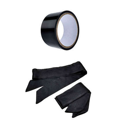 Adam & Eve MIDNIGHT MOODS COLLECTION - Black Couples Bondage Kit - Set of 10 Pieces