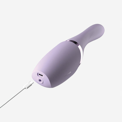 JimmyJane Hello Bang - Purple 27 cm USB Rechargeable Warming & Thrusting Vibrator