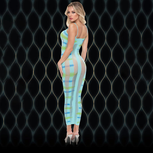 LAPDANCE Blue Horizon Maxi Dress - Blue - One Size