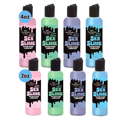 Sex Slime Cum Style Creature Lube - Blue 120 ml - Blue Cum Style Water Based Lubricant - 120 ml Bottle