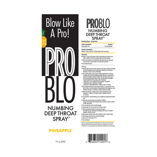 ProBlo Deep Throat Spray - Pineapple - Pineapple Flavoured Deep Throat Spray - 30 ml
