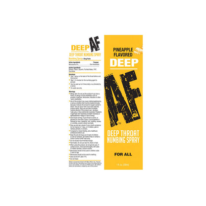 Deep AF - Pineapple - Pineapple Flavoured Deep Throat Spray - 29 ml