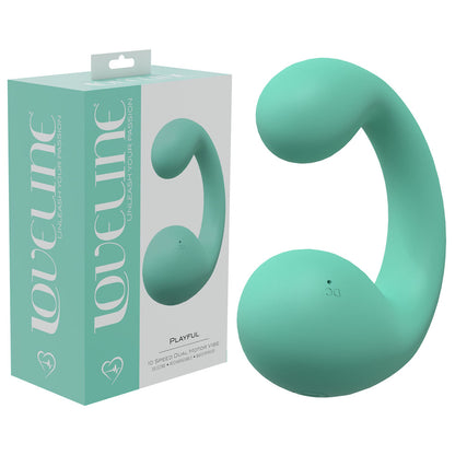 LOVELINE Playful - Green 8.5 cm Dual Vibrator