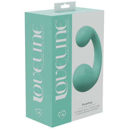 LOVELINE Playful - Green 8.5 cm Dual Vibrator
