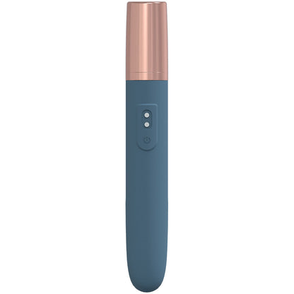 LOVELINE The Traveler - Blue 17.6 cm USB Rechargeable Vibrator with Lube Applicator