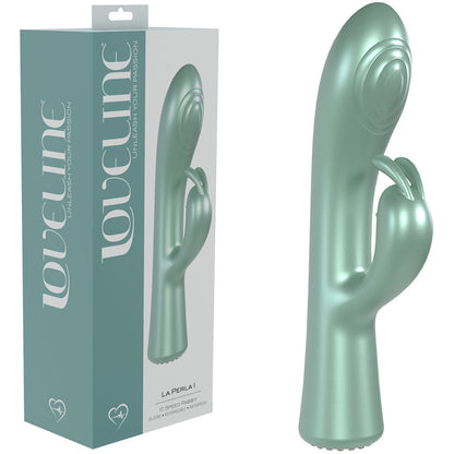 LOVELINE La Perla I - Pearlescent Green 19.2 cm USB Rechargeable Rabbit Vibrator