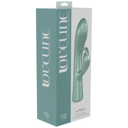LOVELINE La Perla I - Pearlescent Green 19.2 cm USB Rechargeable Rabbit Vibrator