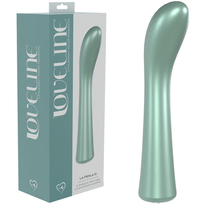 LOVELINE La Perla III - Pearlescent Green 19.2 cm USB Rechargeable Vibrator