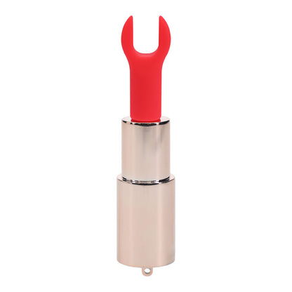 LOVELINE Diamond - Red - Red 8.3 cm USB Rechargeable Lipstick Vibrator