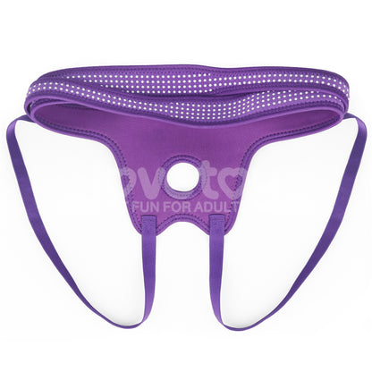 Ingen Easy Strap-On Harness - Purple Adjustable Strap-On Harness (No Probe Included)