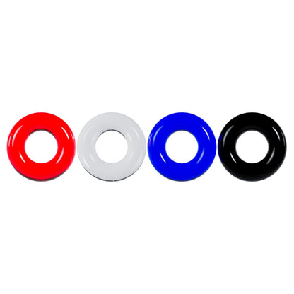 LEVELZ Multicolour Cock Ring Set - 4 Pack - Coloured Cock Rings - 4 Pack