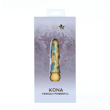 Maia KONA - Pineapple Yellow 10 cm USB Rechargeable Powerful Bullet