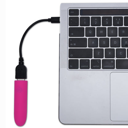 Maia VIBEDRIVE - Pink - Pink 10 cm USB Rechargeable Bullet with 16 GB Storage