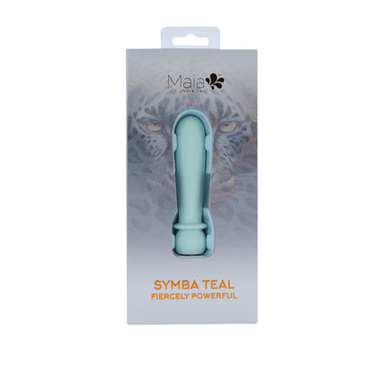 Maia SYMBA - Teal - Teal 10.8 cm USB Rechargeable Powerful Bullet