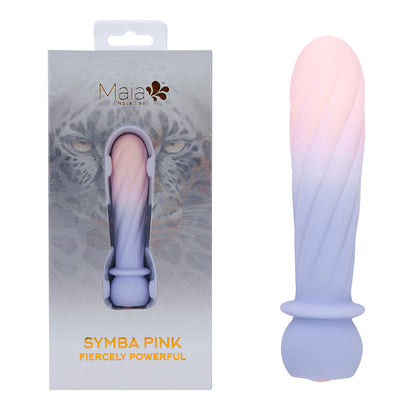 Maia SYMBA - Pink - Pink 10.8 cm USB Rechargeable Powerful Bullet