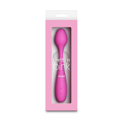 Pretty in Pink Rose - Pink - Pink 19.4 cm USB Rechargeable Vibrator