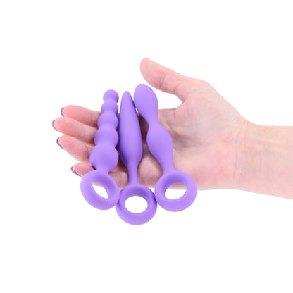 INYA Trio Kit - Purple - Purple Anal Plugs - Set of 3