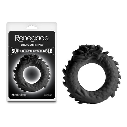 Renegade Dragon Ring - Black - Black Cock Ring