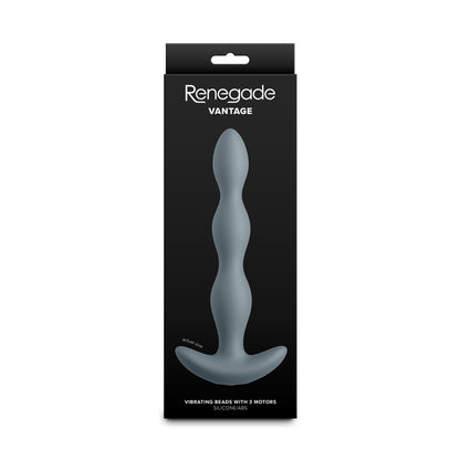Renegade Vantage - Grey - Grey 20.6 cm USB Rechargeable Vibrating Anal Beads