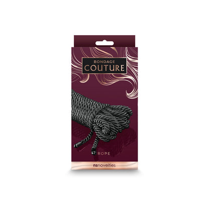 Bondage Couture Rope - Black - Black Bondage Rope - 7.6 metre