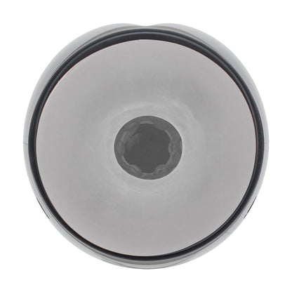 PUMPED Virtuo - Gunmetal - Gunmetal Grey/Clear USB Rechargeable Sucking And Vibrating Auto Masturbator