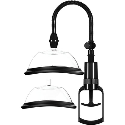 Pumped Vulva Pump - Black - Black Vagina Pump with 2 Cups