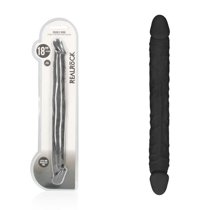 REALROCK 18'' Double Dildo - Black - Black 46 cm Double Dong