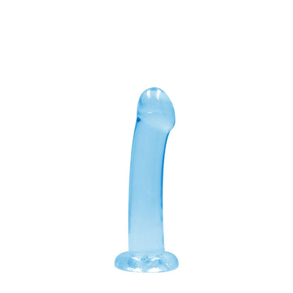 REALROCK Dildo With Suction - 17 cm - Blue - Blue 17 cm Dildo