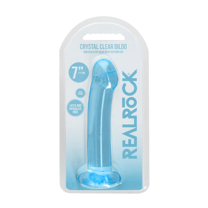 REALROCK Dildo With Suction - 17 cm - Blue - Blue 17 cm Dildo