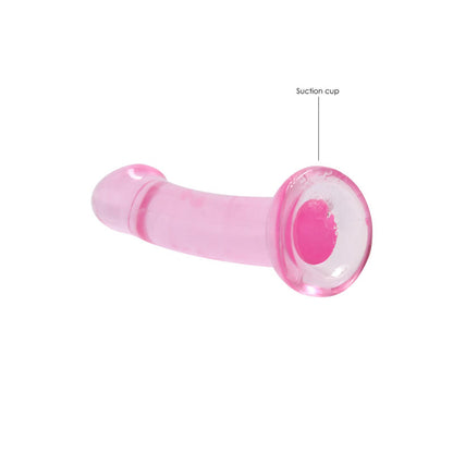 REALROCK Non Realistic Dildo With Suction Cup - 17 cm - Pink 17 cm Dong