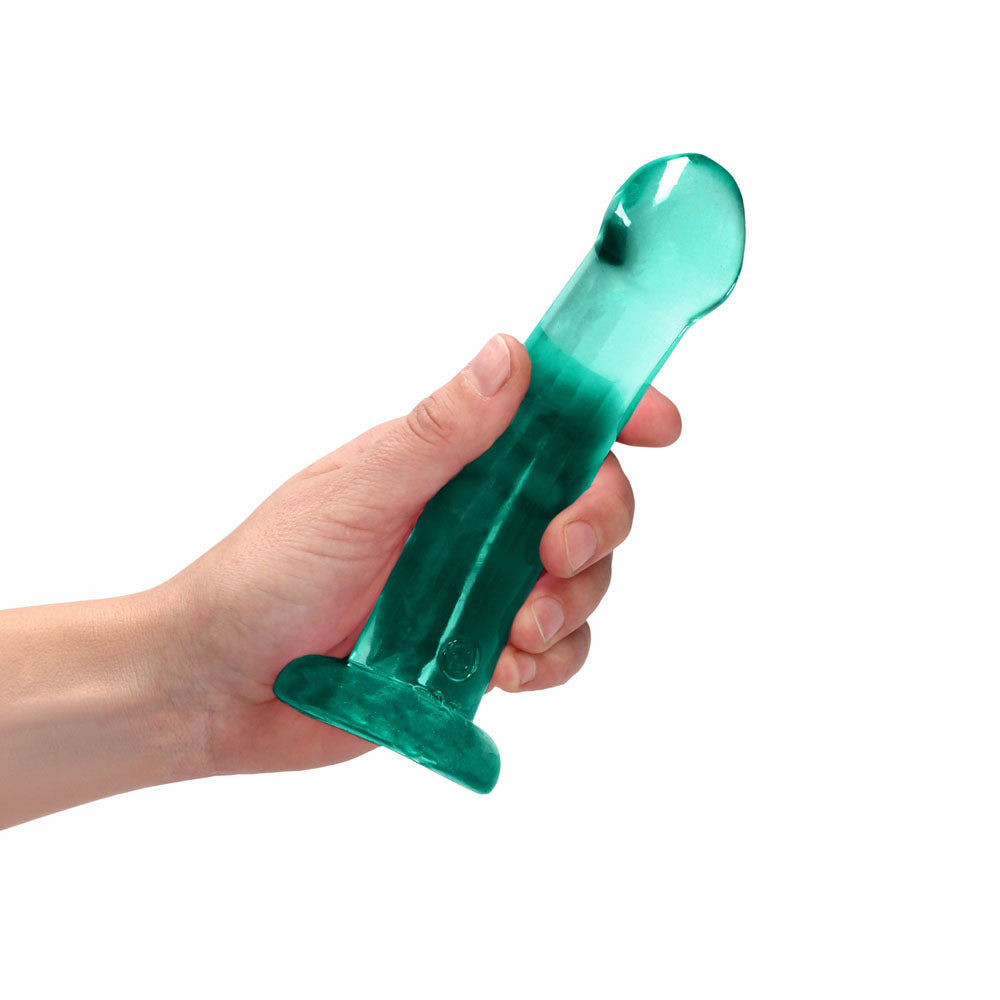 REALROCK Dildo With Suction - 17 cm - Turquoise - Turquoise 17 cm Dildo