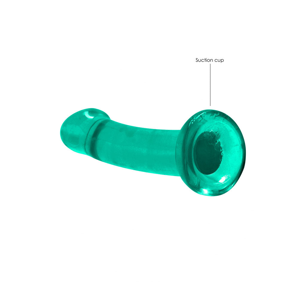 REALROCK Dildo With Suction - 17 cm - Turquoise - Turquoise 17 cm Dildo