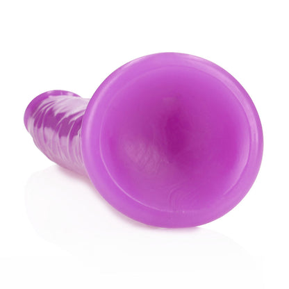 REALROCK 29 cm Slim Glow in the Dark Neon - Purple - Glow in Dark Purple 29 cm (11'') Dong