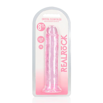 REALROCK 20 cm Straight Dildo - Pink - Pink 20 cm (8'') Dong