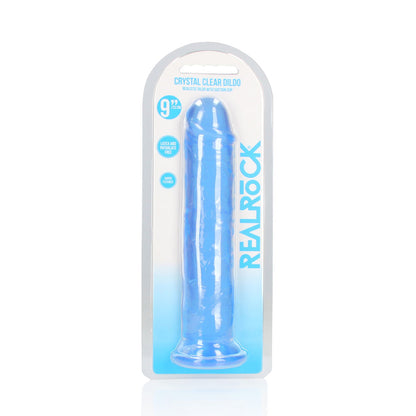 REALROCK 25 cm Straight Dildo - Blue - Blue 25 cm (10'') Dong