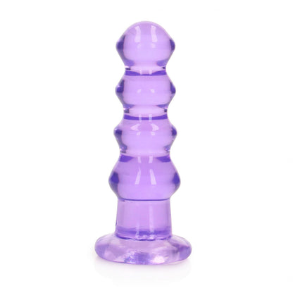 REALROCK 14 cm Curvy Anal Plug - Purple - Purple 14 cm (4.5'') Butt Plug
