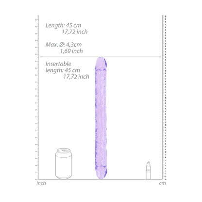 REALROCK 45 cm Double Dong - Purple - Purple 45 cm (18'') Double Dong