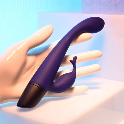 Selopa PLUM PASSION - Purple 18.3 cm USB Rechargeable Rabbit Vibrator