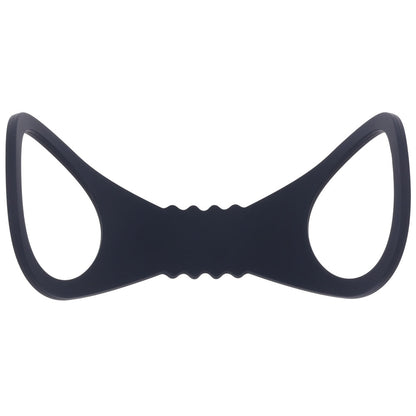 Sex & Mischief Shadow Large Silicone Cuffs - Black Large Restraints