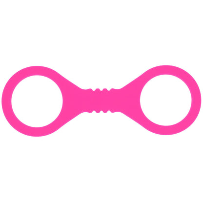Sex & Mischief Small Hot Pink Silicone Cuffs - Hot Pink Small Restraints