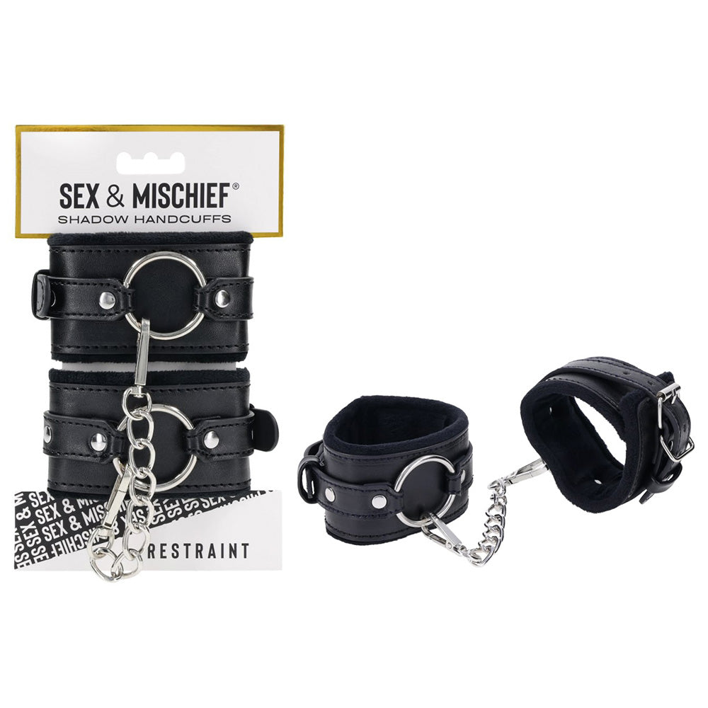 S&M Shadow Handcuffs - Black Restraints