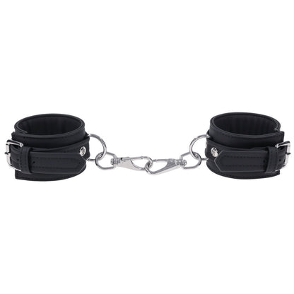 SPORTSHEETS Signature Midnight Muse Handcuffs - Black Adjustable Restraints