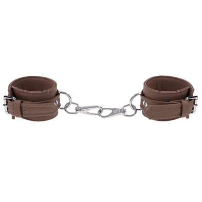 SPORTSHEETS Signature Dawn Dream Handcuffs - Tan Adjustable Restraints