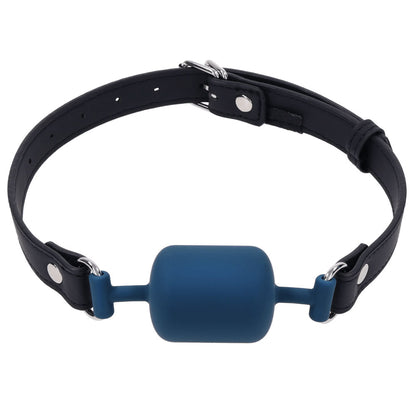 SPORTSHEETS Signature Twilight Tease Barrel Gag - Blue Mouth Restraint