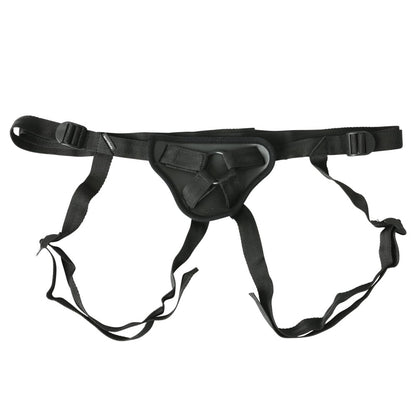 SPORTSHEETS Deep Dive Strap-On - Black Adjustable Strap-On Harness (No Probe Included)