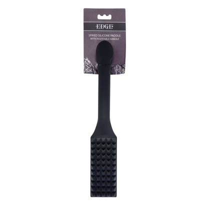 EDGE Spiked Silicone Paddle - Black Spanking Paddle with Insertable Handle