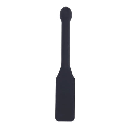 EDGE Pins & Needles Silicone Paddle - Black Spanking Paddle with Insertable Handle