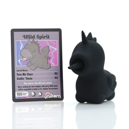 Unihorn - Wild Spirit - Black USB Rechargeable Flicking Stimulator