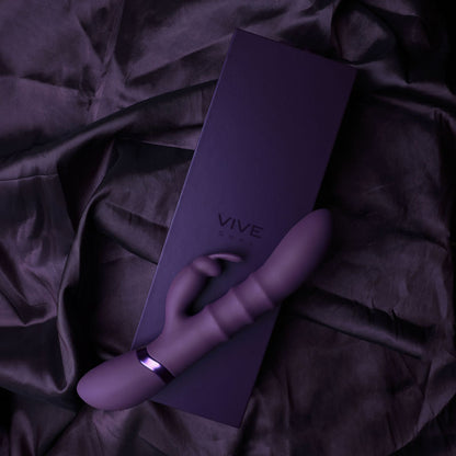 VIVE Sora - Purple 24.2 cm USB Rechargeable Rabbit Vibrator