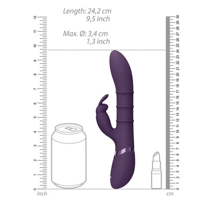 VIVE Sora - Purple 24.2 cm USB Rechargeable Rabbit Vibrator